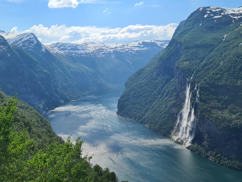 Seven Sisters Waterfall, Geirangerfjord, Norway